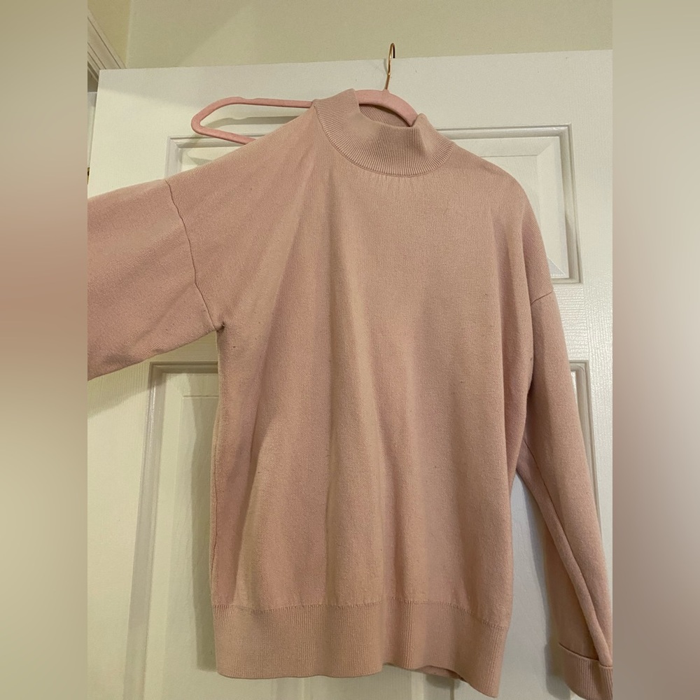 Michael Kors cold shoulder mock neck sweater, size S